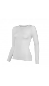 6 Adet Yıldız Bayan Likralı Uzun Kollu T-Shirt Fanila Beyaz 2145