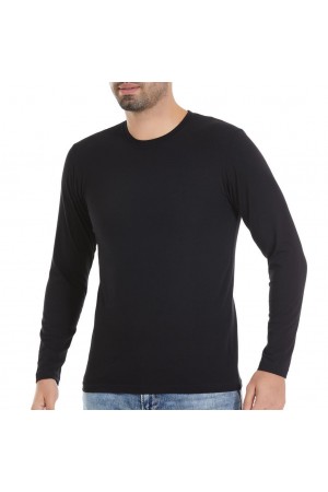 3 Adet Yıldız Erkek Likralı Uzun Kollu T-Shirt Fanila Siyah 86