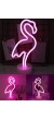 Pembe Flamingo Model Neon Led Işıklı Dekoratif Gece Lambası