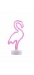 Pembe Flamingo Model Neon Led Işıklı Dekoratif Gece Lambası