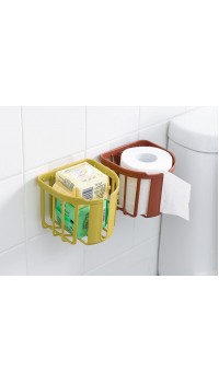 Yapışkanlı Çok Fonksiyonlu Banyo Organizeri BEYAZ